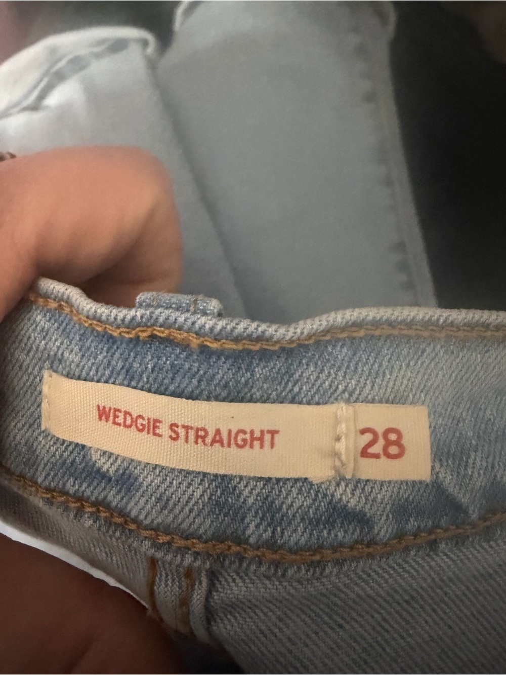 Levi's Wedgie Straight Light Blue Women's Jeans